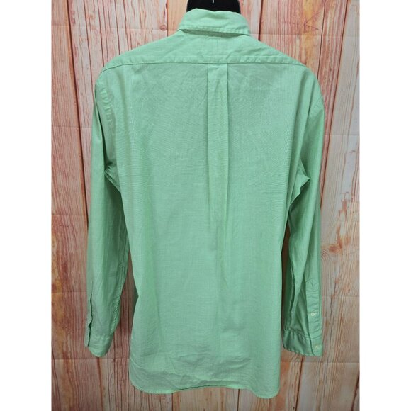 Ralph Lauren Mens Green Classic Fit Button-Down Shirt Large - Picture 2 of 8